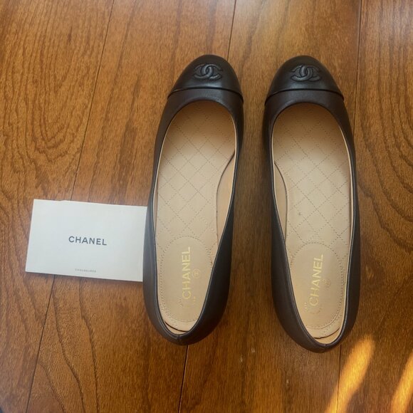 CHANEL Shoes - -Authentic  Black and Brown Chanel Shoes  size 38